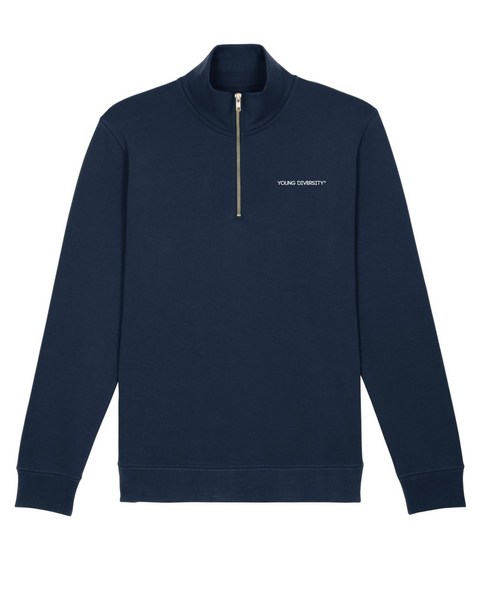 Half Zip Sweater - dunkelblau